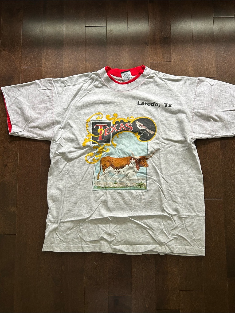 Vintage 90’s Laredo Texas Western Farm Life Animal Print Graphic Tee